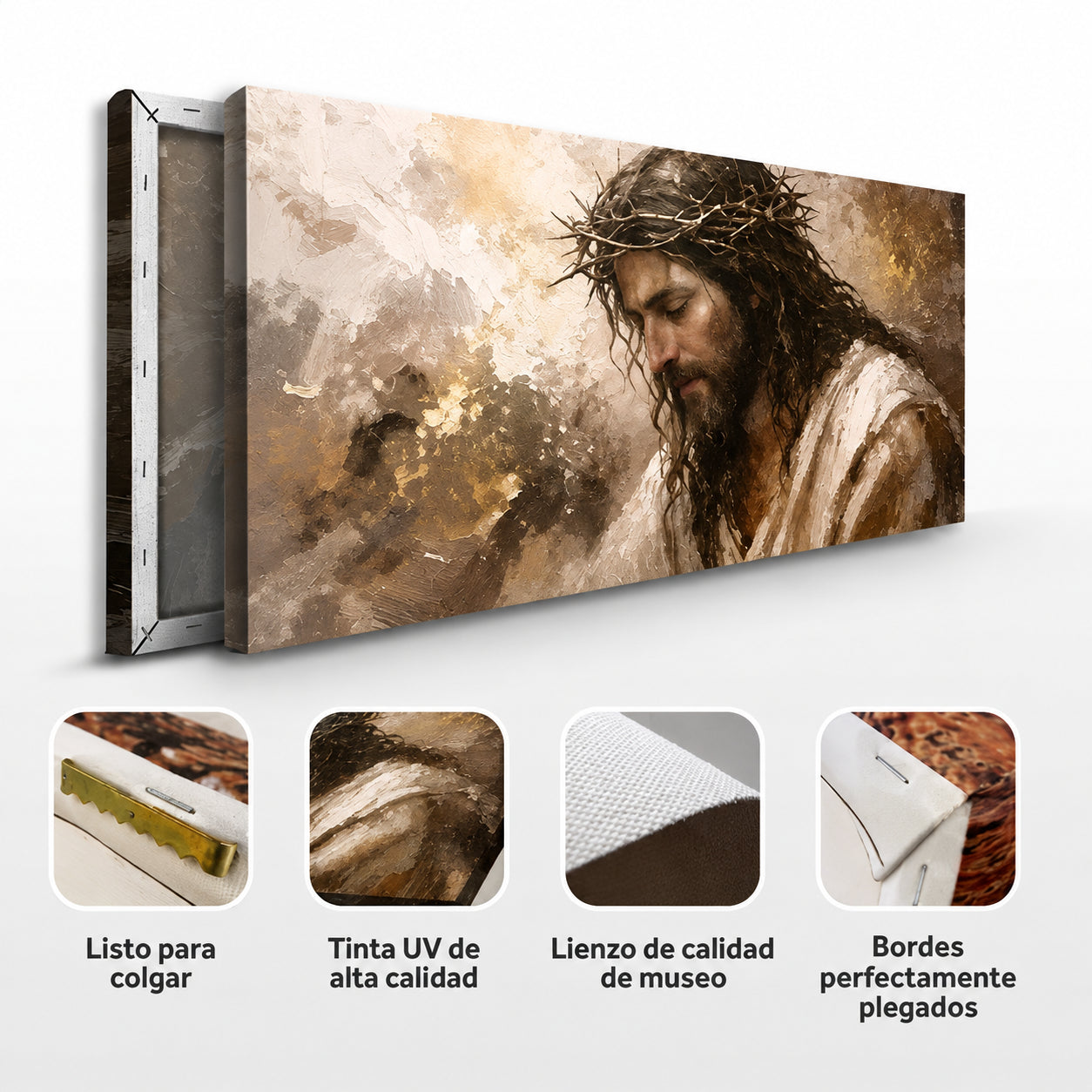 Cuadro decorativo minimalista de la Serenidad Coronada 🕊️ 👑