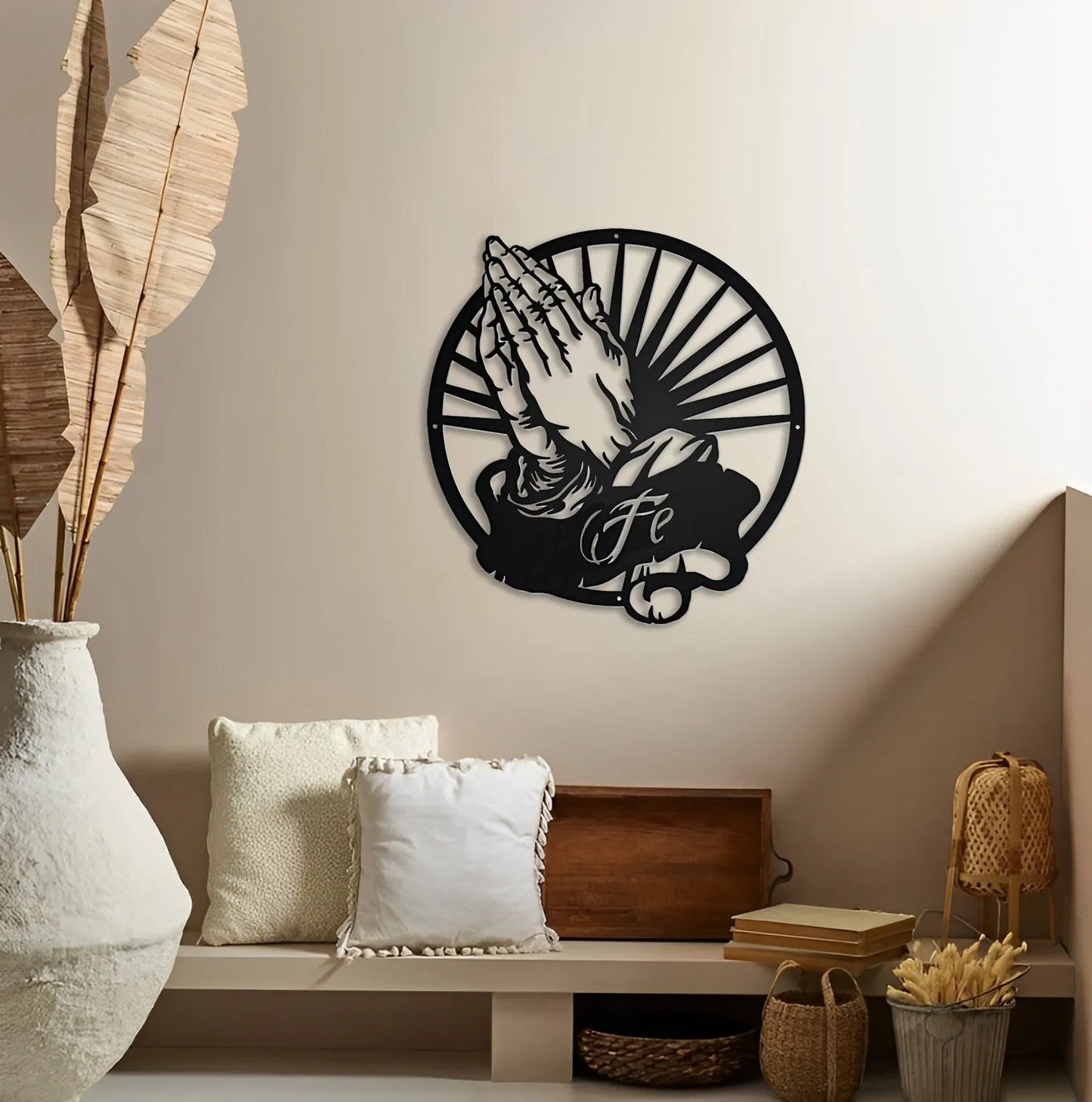 Manos de Fe – Arte mural en acero
