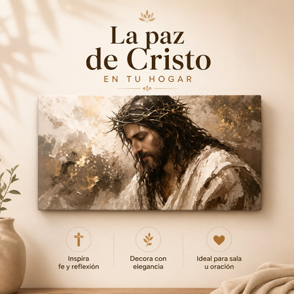 Cuadro decorativo minimalista de la Serenidad Coronada 🕊️ 👑