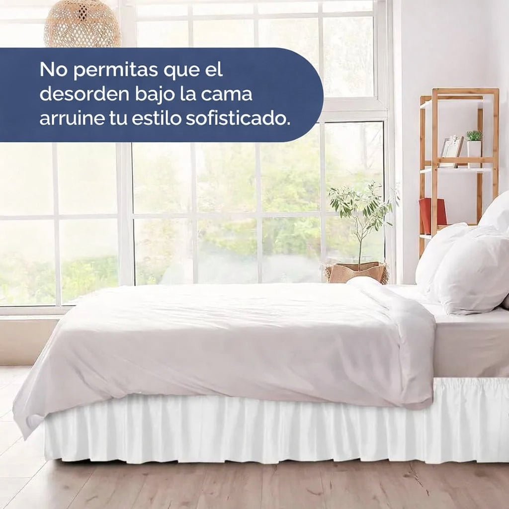 Faldón de cama elástico con volantes y caída elegante ✨