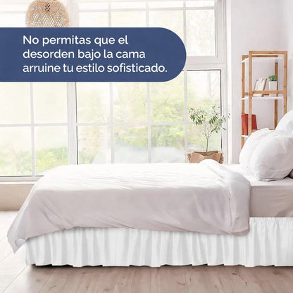 Faldón de cama elástico con volantes y caída elegante ✨