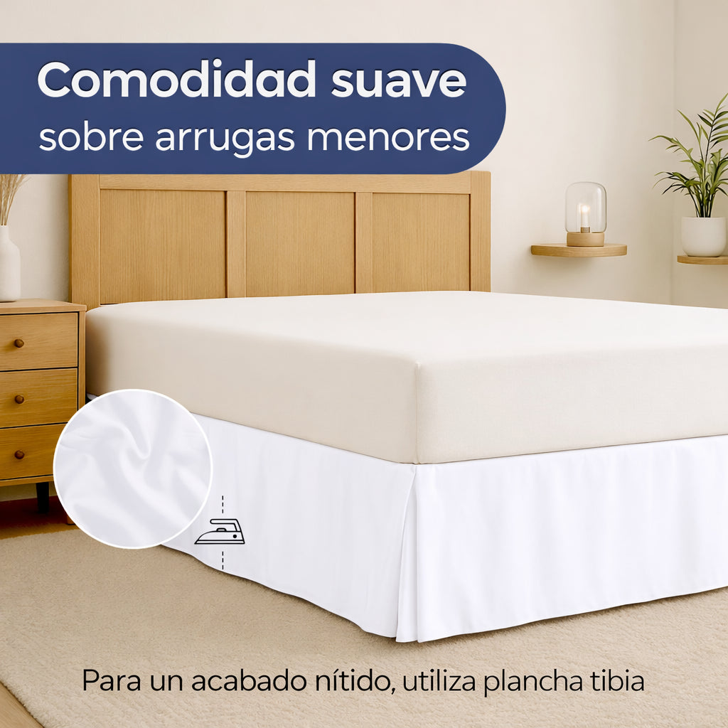 Faldón de cama elástico con volantes y caída elegante ✨