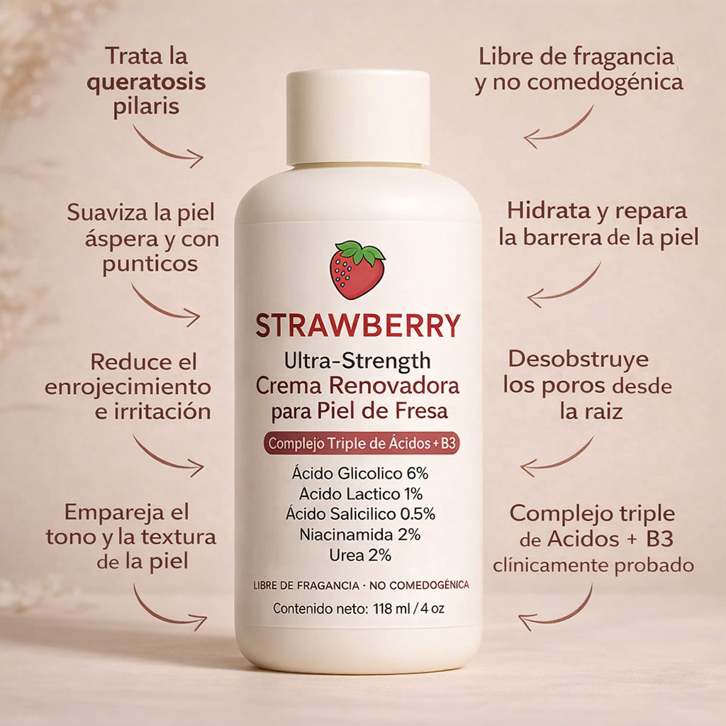 Tratamiento Anti Piel de Fresa Complejo Avanzado de Triple Ácido
