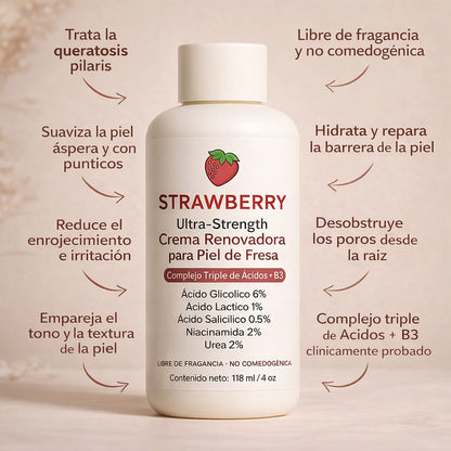 Tratamiento Anti Piel de Fresa Complejo Avanzado de Triple Ácido