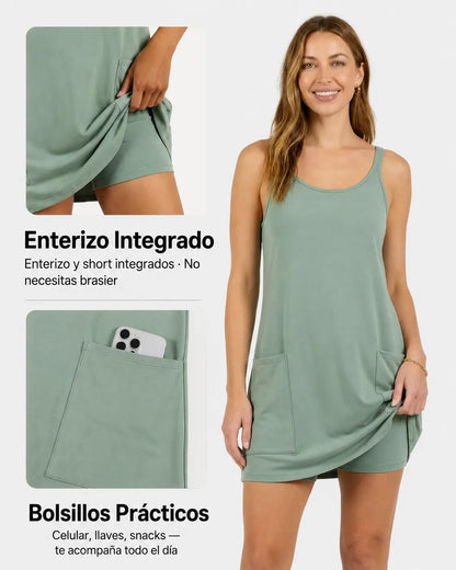 Vestido Vittoria™ – Vestido Casual con Short Interno y Bolsillos