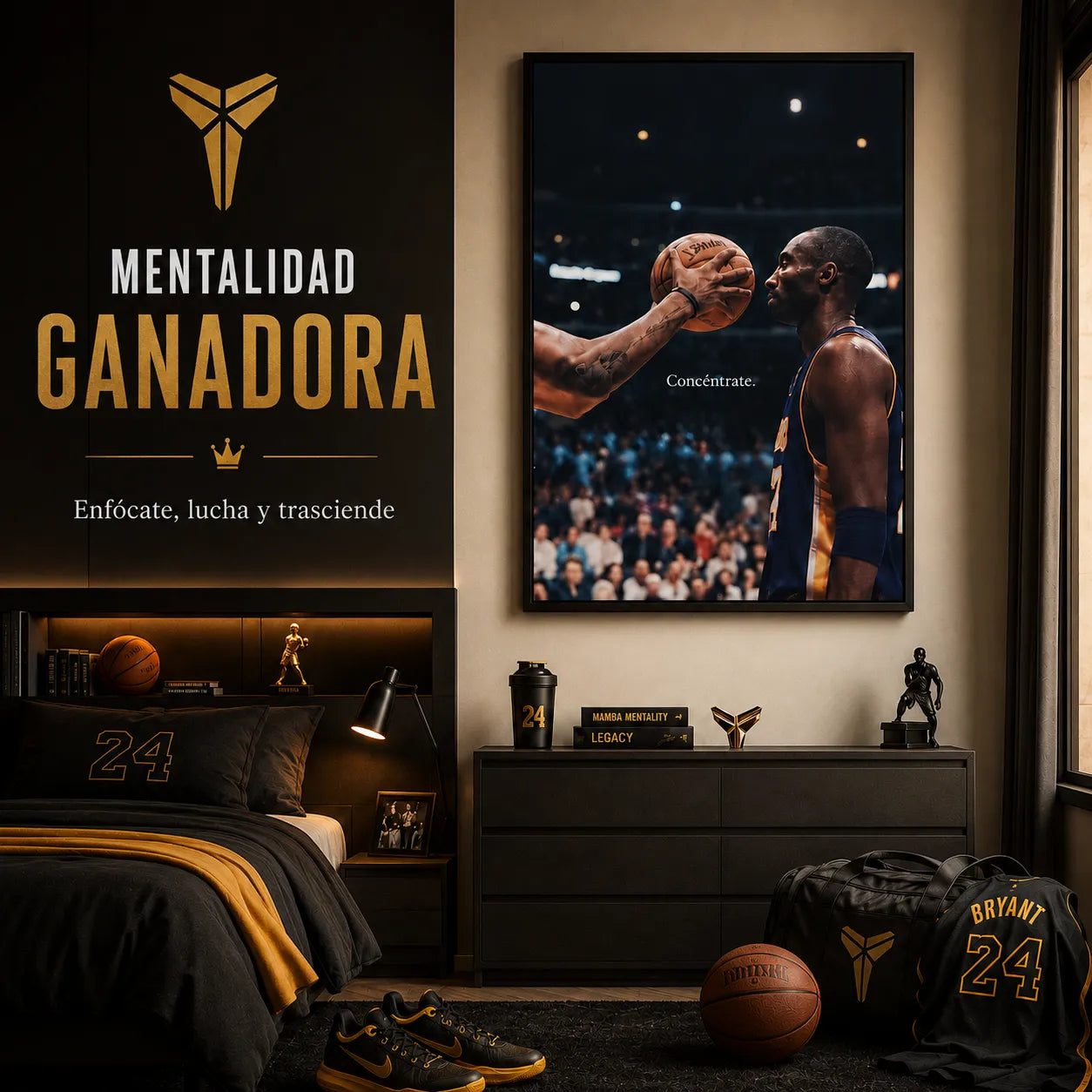 Cuadro de Disciplina y Grandeza l Legado Mamba™ 🐍🏀 Kobe Bryant