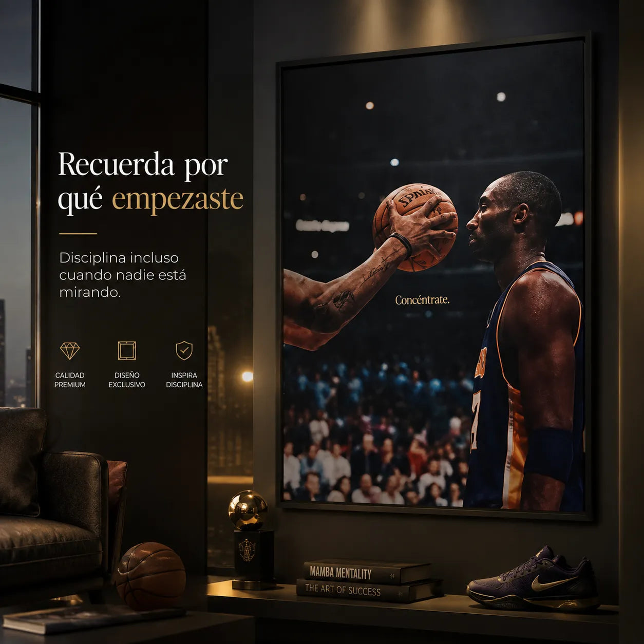 Cuadro de Disciplina y Grandeza l Legado Mamba™ 🐍🏀 Kobe Bryant