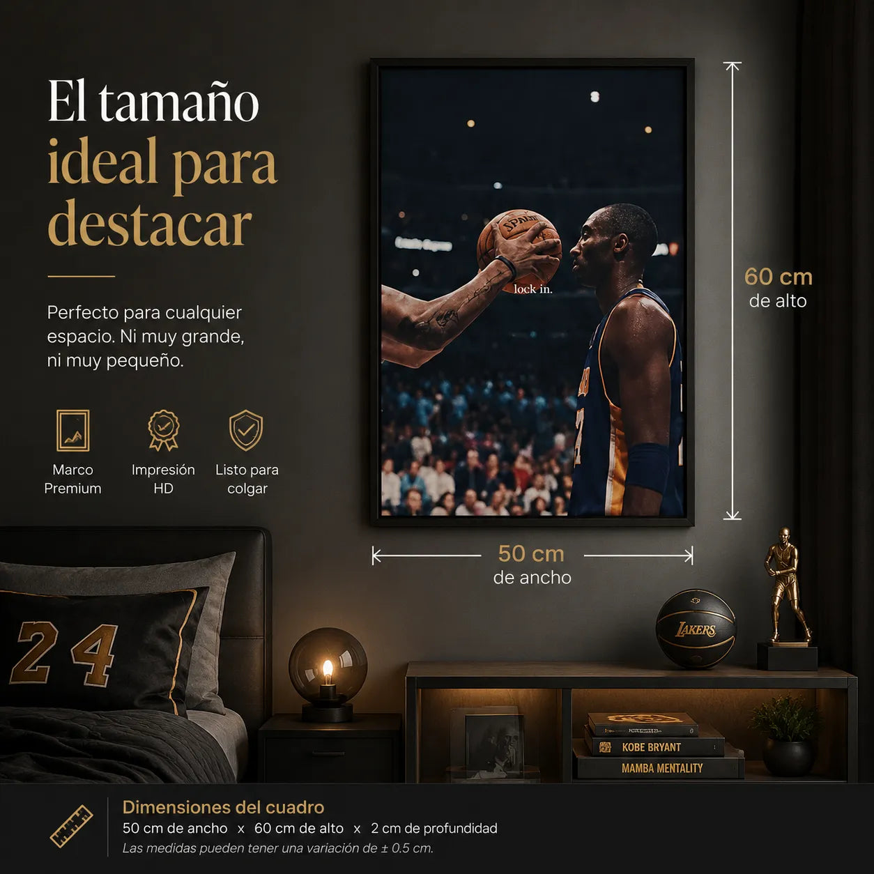 Cuadro de Disciplina y Grandeza l Legado Mamba™ 🐍🏀 Kobe Bryant