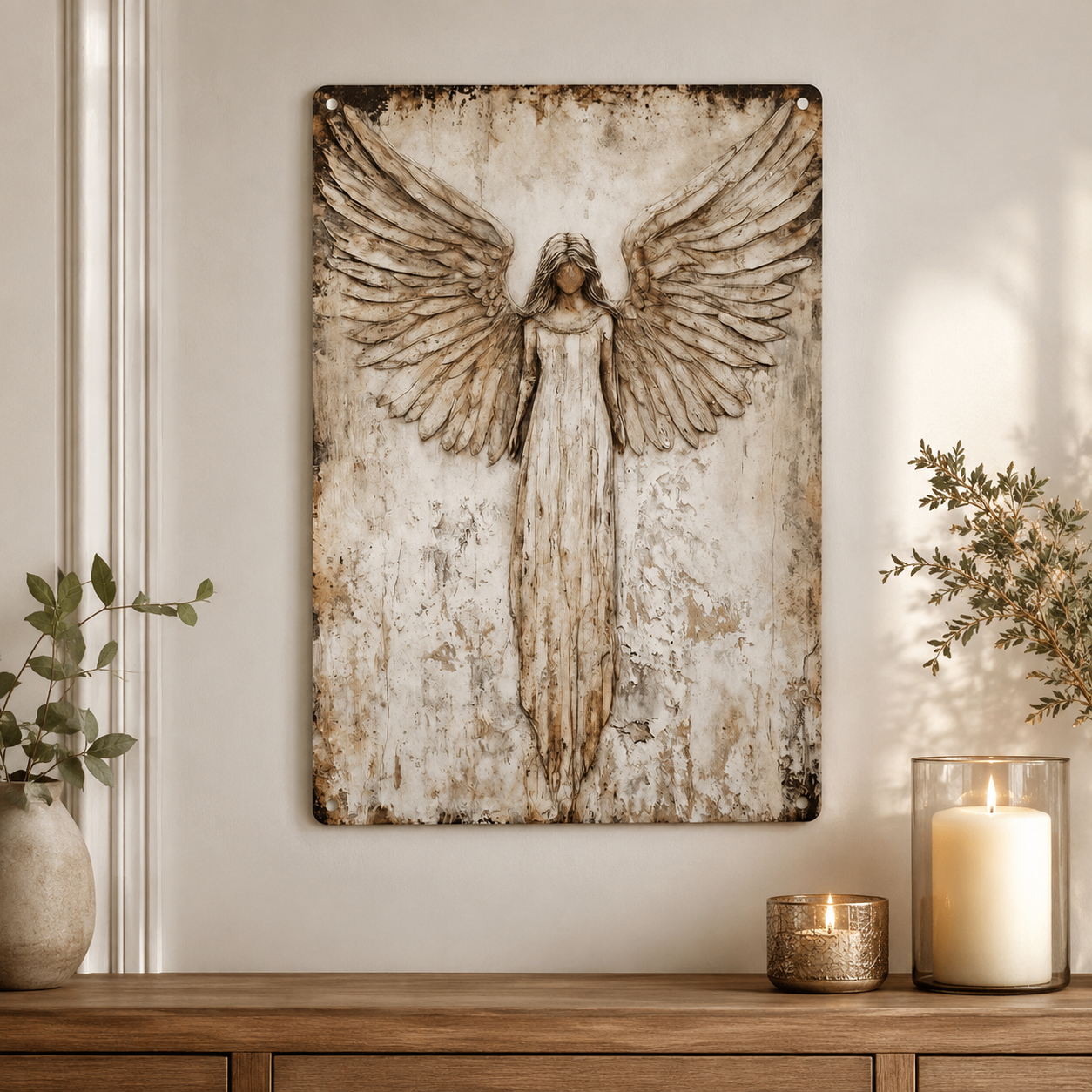 Placa Ángel Guardián™ – Protección para el Hogar 👼