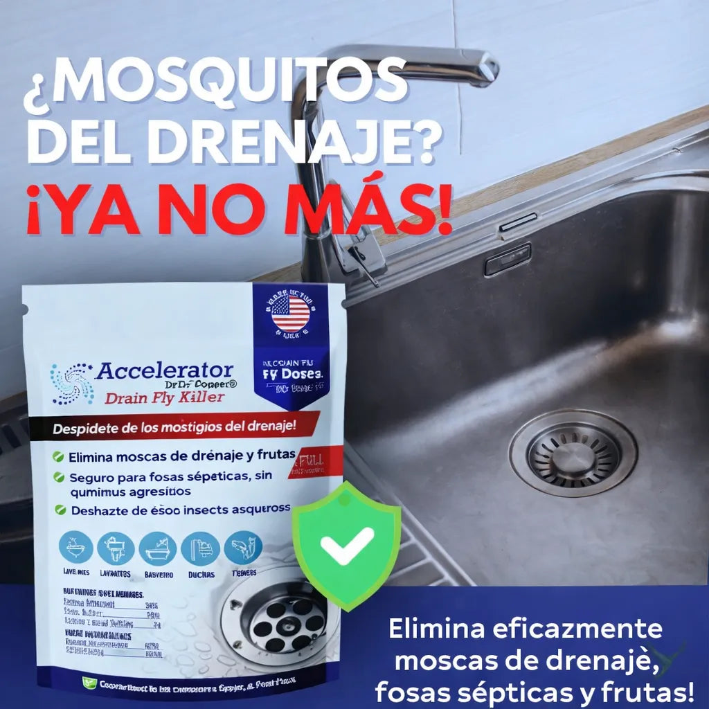 Polvo matamoscas de drenaje