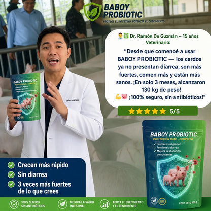 Probiótico Animal de Alto Rendimiento - 🐷Baboy Probiotic™ Paga 1 lleva 2