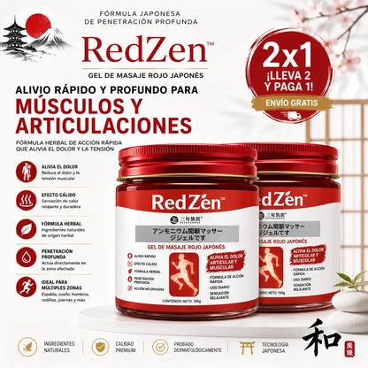 RedZen™ – Gel Japonés de Acción Rápida para el alivio del dolor articular y muscular