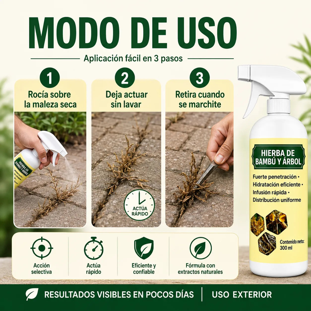 Herbicida CortaMaleza Pro™ 2x1 – Herbicida para Maleza y Pasto No Deseado