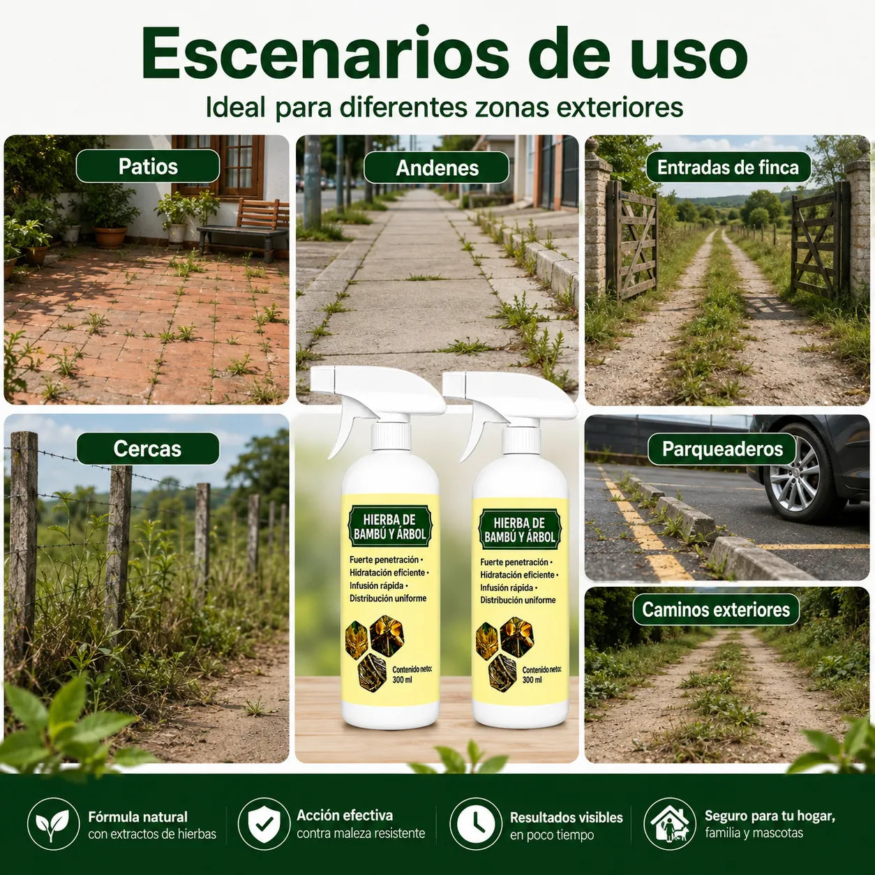 Herbicida CortaMaleza Pro™ 2x1 – Herbicida para Maleza y Pasto No Deseado