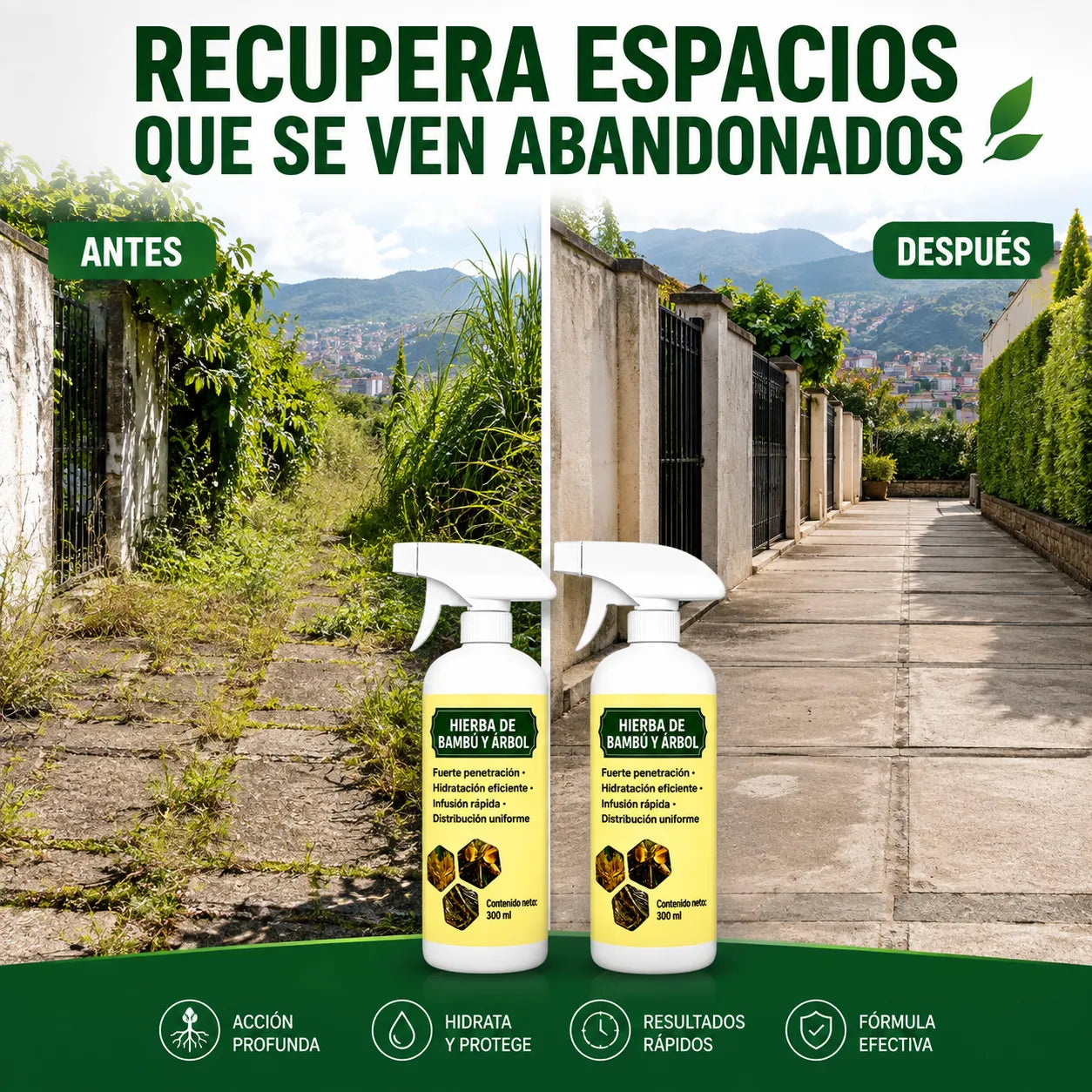 Herbicida CortaMaleza Pro™ 2x1 – Herbicida para Maleza y Pasto No Deseado