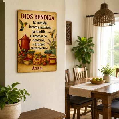Mesa Bendecida™ | Placa de fe y protección