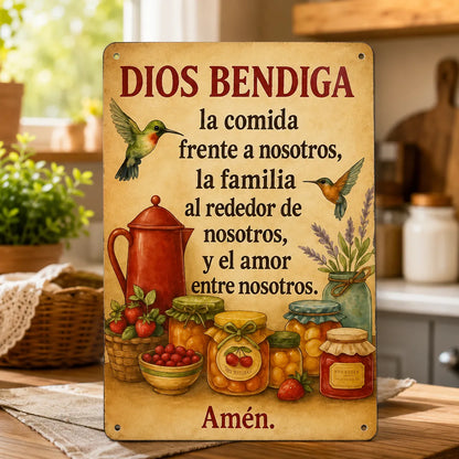 Mesa Bendecida™ | Placa de fe y protección