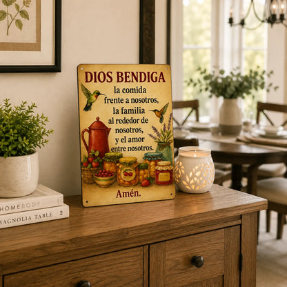 Mesa Bendecida™ | Placa de fe y protección