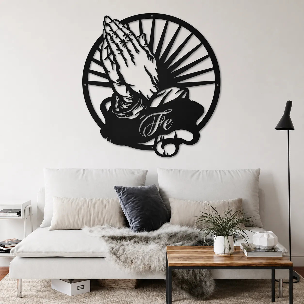 Manos de Fe – Arte mural en acero