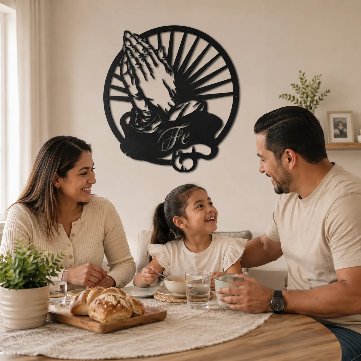 Manos de Fe – Arte mural en acero