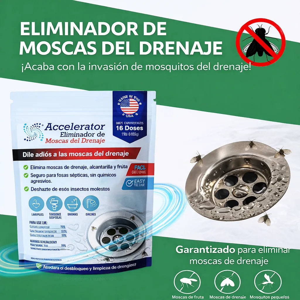 Polvo matamoscas de drenaje