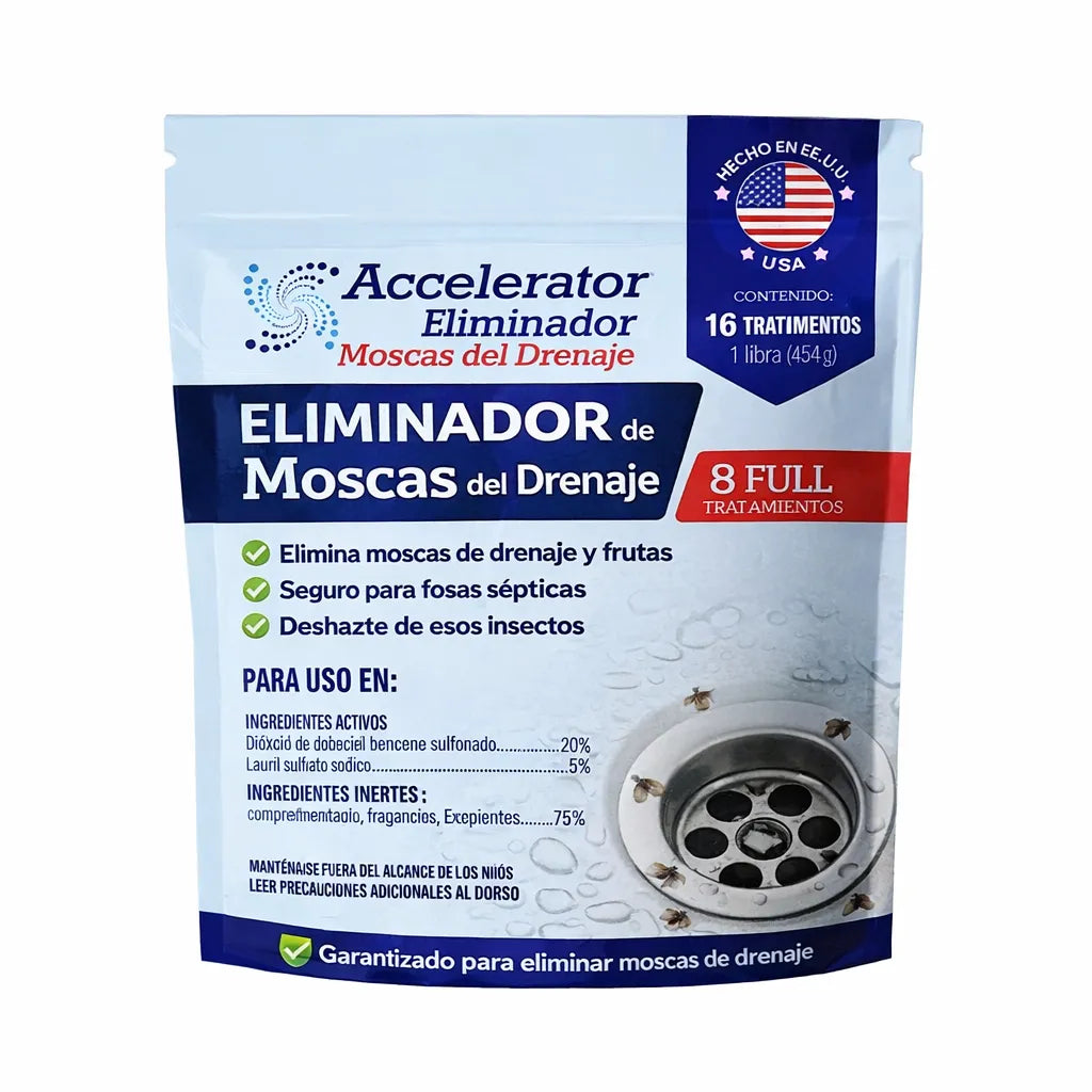 Polvo matamoscas de drenaje