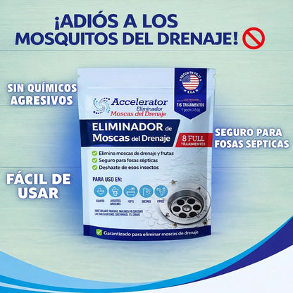 Polvo matamoscas de drenaje