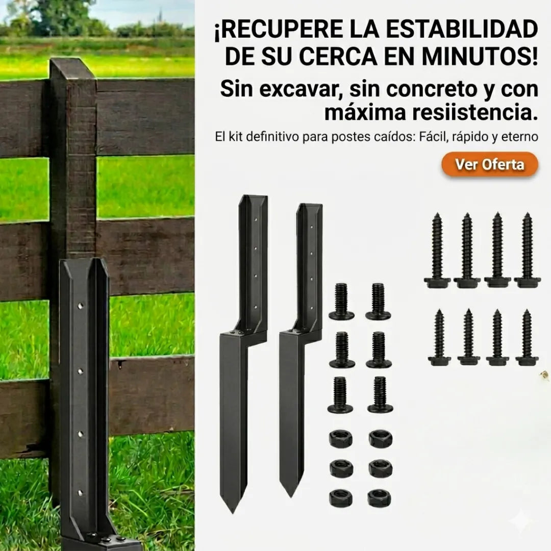 Kit de reparacion de postes de cerca
