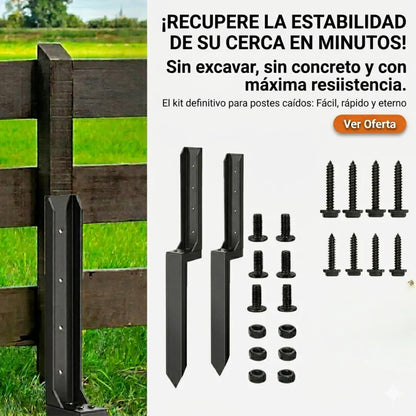 Kit de reparacion de postes de cerca