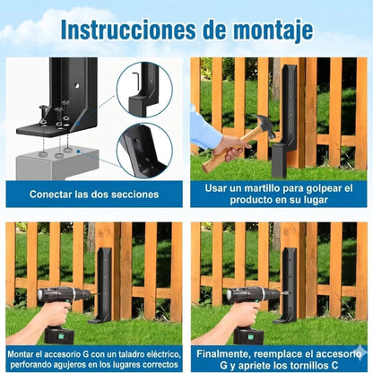 Kit de reparacion de postes de cerca