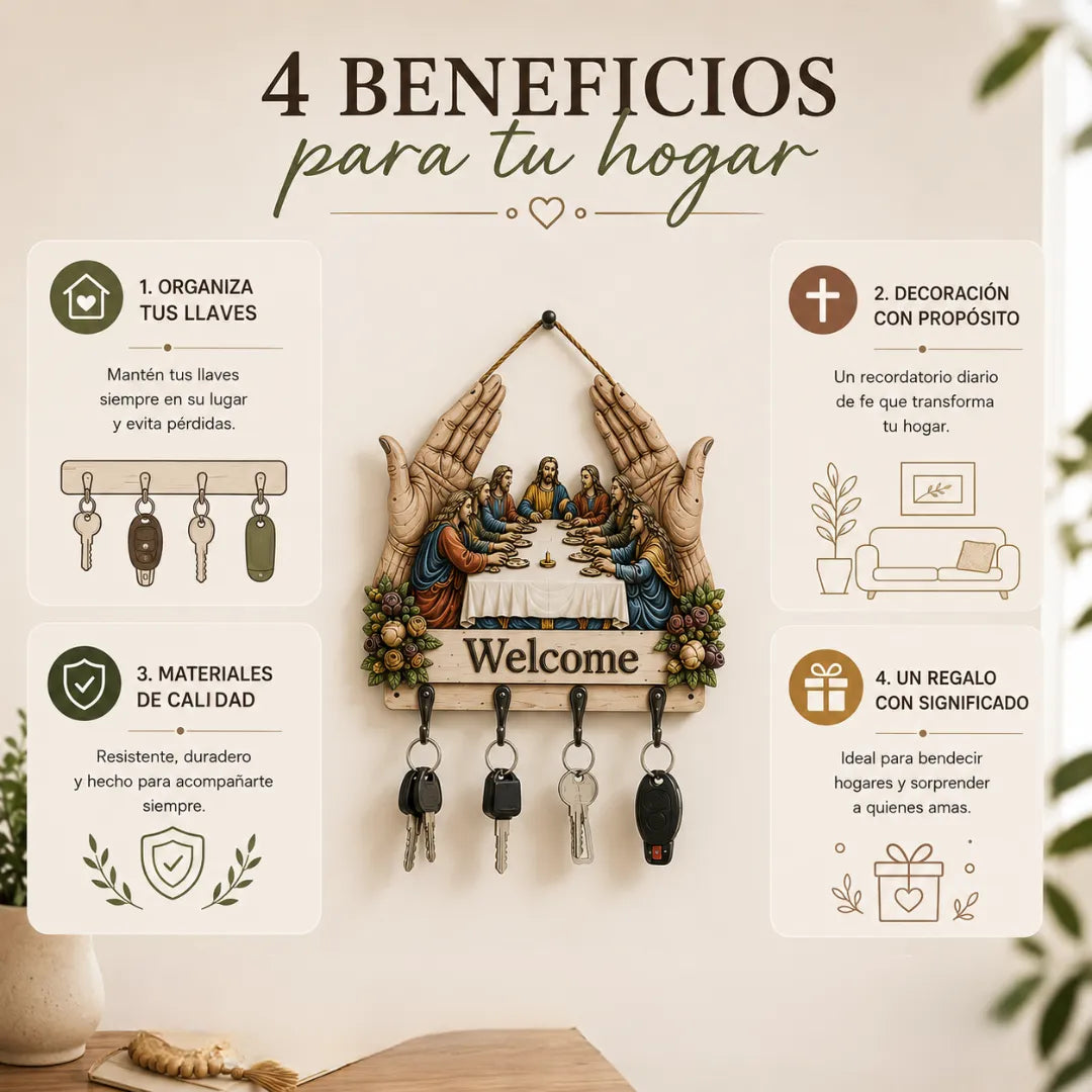 🕊️ Entrada en Paz – Organizador para el Hogar™