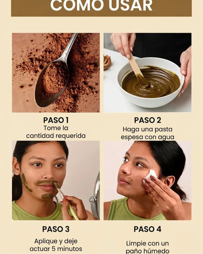 Cera facial de cúrcuma - Cera en polvo indolora de 5 minutos 2x1 HOY