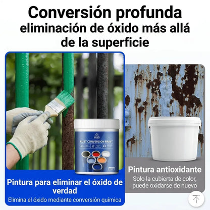 Pintura antioxidante para metal 4 en 1 l 500 gr