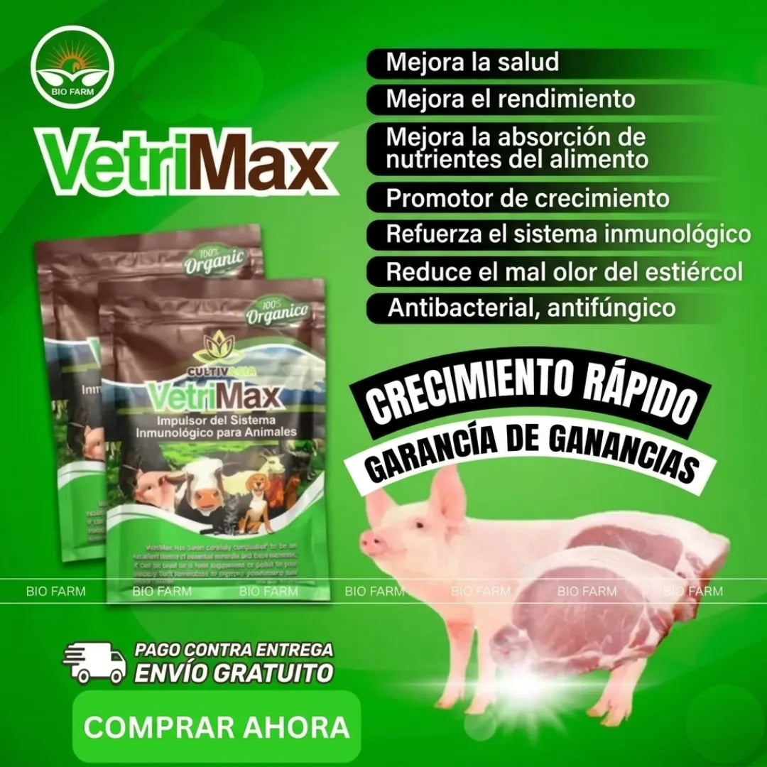 🐷 Vetrimax Forte™ – Refuerzo Nutricional para Animales - Compra 2 recibe 3