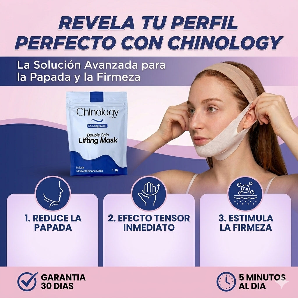 El lifting Chinology™: vuelve a ser la mujer que ama su mandíbula.