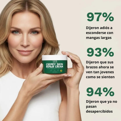 Crema reparadora para piel crepey