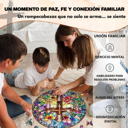 ✝ Rompecabezas Camino de Fe – Cruz de bendición 🕊