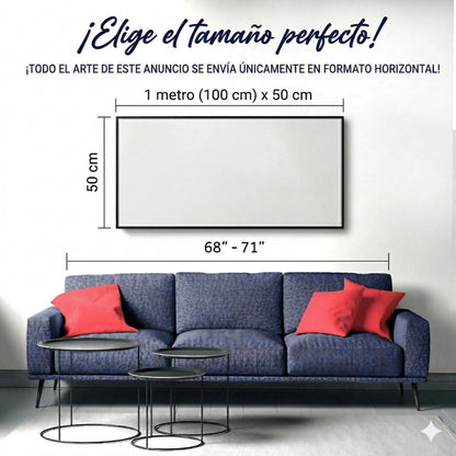 Cuadro decorativo minimalista de la Serenidad Coronada 🕊️ 👑