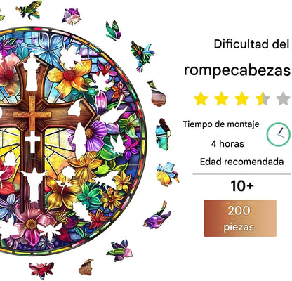 ✝ Rompecabezas Camino de Fe – Cruz de bendición 🕊