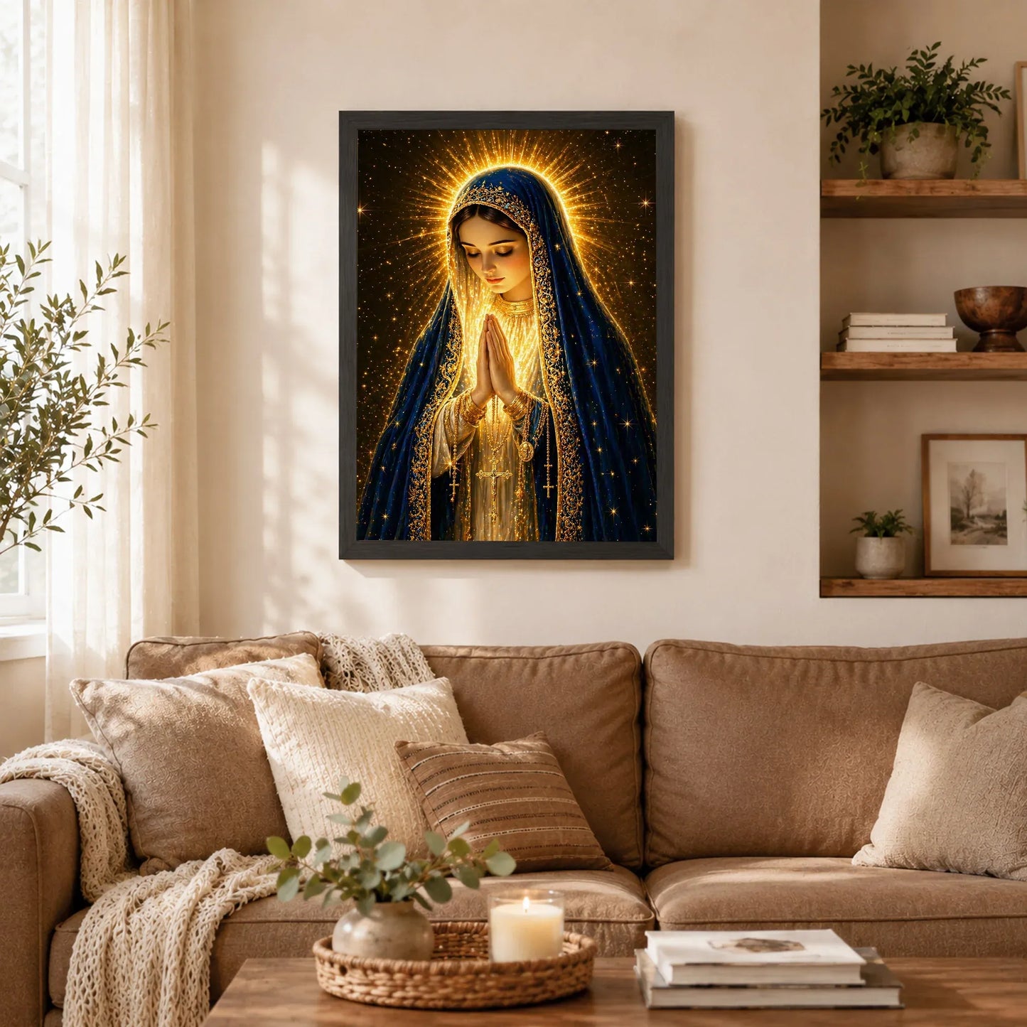 Santísima Virgen María Luz Divina™ – Cuadro de Fe