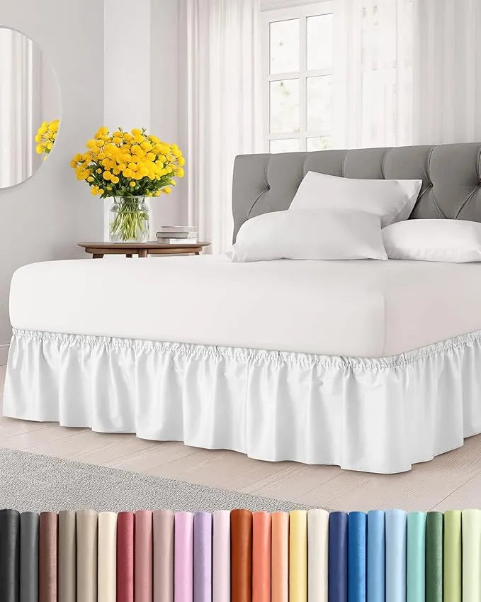 Faldón de cama elástico con volantes y caída elegante ✨